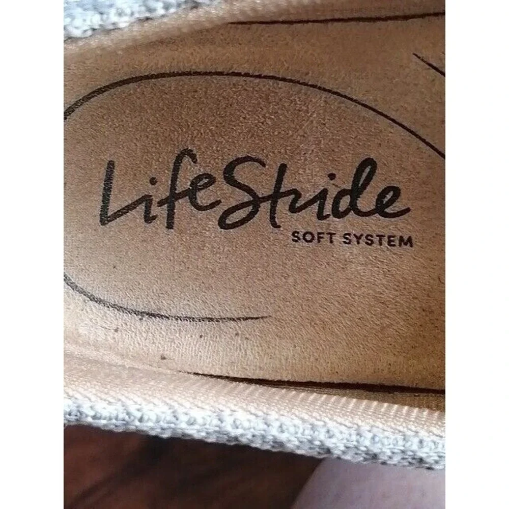 Life Stride Shoes Sneakers Womens Gray 7.5 Next Level Slip On WalkingStretch‎